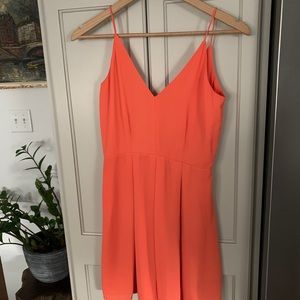 Bobi Black coral/ orange cocktail dress size s
